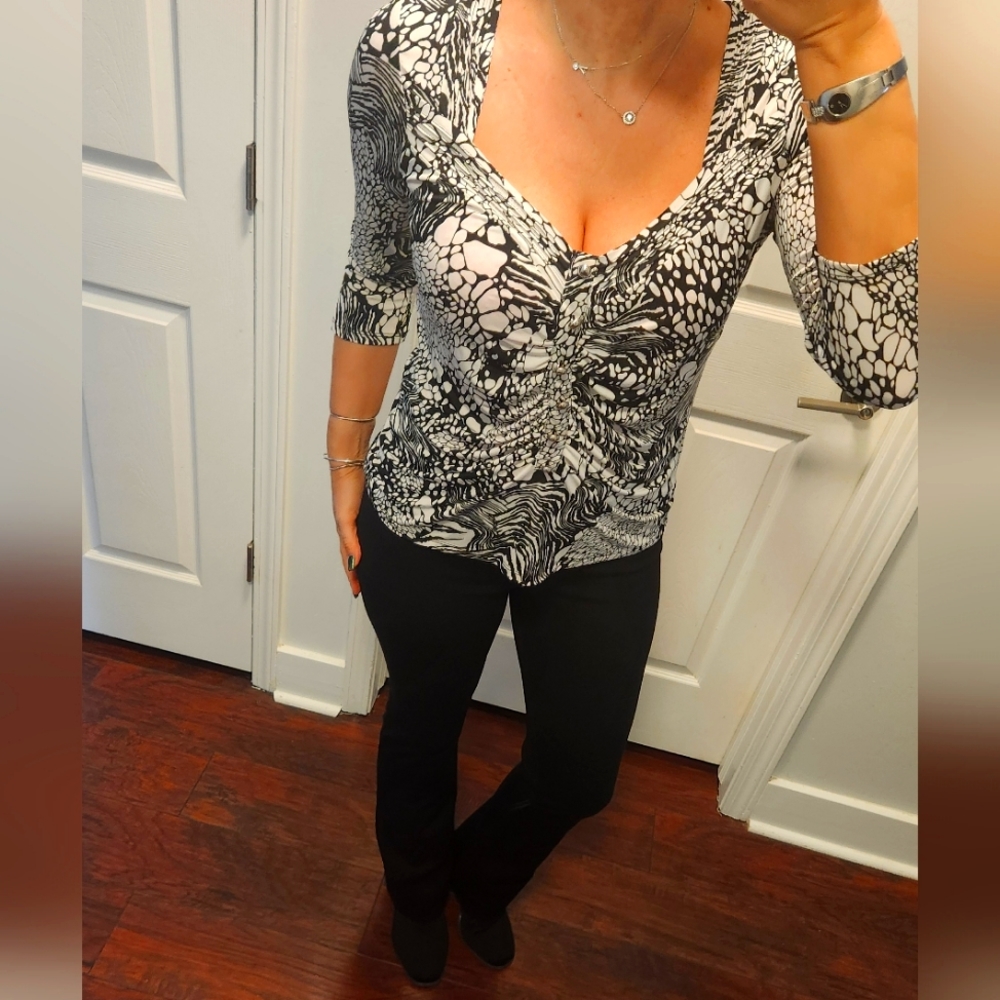 Cache White And Black Top/Blouse - image 2